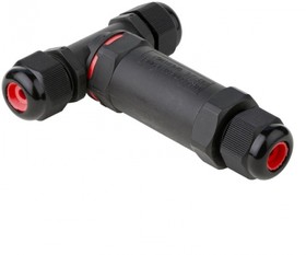 Фото 1/10 plc-uac-cb3T, Коннектор кабельный Т-образный (клеммник 3PIN) IP68 FreeTools EKF