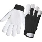 Перчатки кожаные Winter Mechanic цвет черный/белый/ JLE305-10/XL