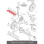 230602G121, Вкладыши двигателя STD HYUNDAI: SONATA, TUCSON 09-