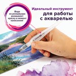 Кисть художественная BRAUBERG ART DEBUT, с резервуаром для воды, синтетика, № 4 ...