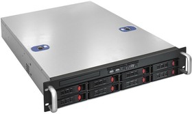 Фото 1/4 Серверный корпус ExeGate Pro 2U550-HS08  RM 19", высота 2U, глубина 550, БП 550ADS, 8xHotSwap, USB