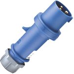 148A, ProTOP IP44 Blue Cable Mount 3P Industrial Power Plug, Rated At 16A, 230 V