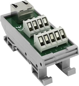 CIM/RJ45, 9-Contact Female Interface Module, Screw Terminal Connector, DIN Rail Mount, 500mA