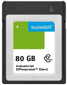 SFCE080GW1EB4TO- I-6F-11P-STD, Memory Cards Industrial CFexpress Card, G-26, 80 GB, 3D PSLC Flash, -40C to +85C