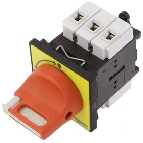 Фото 1/2 Emergency stop/main switch, Rotary actuator, 3 pole, 40 A, (W x H) 60 x 74 mm, screw mounting, VCF2