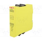 2TLA010040R0000, Модуль, реле безопасности, Монтаж, DIN, Эл.подкл, винтовые клеммы