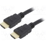 Кабель HDMI Cablexpert 19M/19M, v2.0, медь, позол.контакты, экран, 10м, черный ...