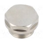 2,500 3800 01, Threaded coupling, with seal, material: nickel-plated brass