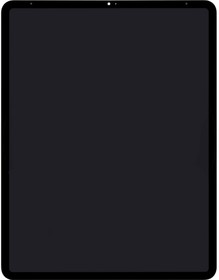 Фото 1/2 Дисплей (экран) в сборе с тачскрином для iPad Pro 12.9" (2018) с микросхемой (черный)