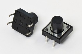 Тактовая кнопка, 12x12x10, алгоритм работы NO, контакты 4PF, TS-2201 – купить оптом и в розницу