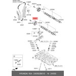 24350-2B010, Звездочка ГРМ KIA Ceed (09-) распредвала OE