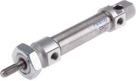 Фото 1/4 DSNU-20-40-PPS-A, Pneumatic Cylinder - 559272, 20mm Bore, 40mm Stroke, DSNU Series, Double Acting