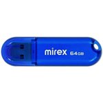 13600-FMUCBU64, Флеш накопитель 64GB Mirex Candy, USB 2.0, Синий