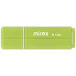 13600-FMULGN64, Флеш накопитель 64GB Mirex Line, USB 2.0, Зеленый