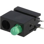 1801.8031, LED; in housing; green; 3mm; No.of diodes: 1; 20mA; 40°; 10?20mcd