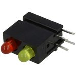 1801.1831, LED; in housing; red/yellow; 3mm; No.of diodes: 2; 20mA; 60°