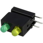 1801.8731, LED; in housing; green/yellow; 3mm; No.of diodes: 2; 20mA
