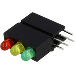 1882.2781, LED; in housing; red/green/yellow; 3mm; No.of diodes: 3; 20mA