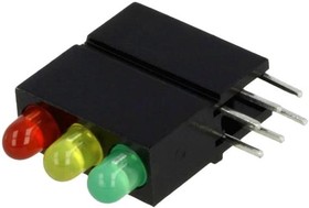 1882.2781, LED; in housing; red/green/yellow; 3mm; No.of diodes: 3; 20mA