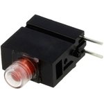 1808.2035, LED; in housing; red; 3mm; No.of diodes: 1; 20mA; Lens: red,diffused