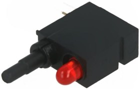 Фото 1/2 1845.6032, Illuminated Pushbutton Switch OFF-(ON) 1CO LED 60 VAC / 60 VDC Red None