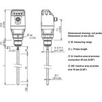 LFP0500-A4NMB, Guided Radar Level Sensor, 0-10V, 2 PNP, 4-20mA, NPN Output ...