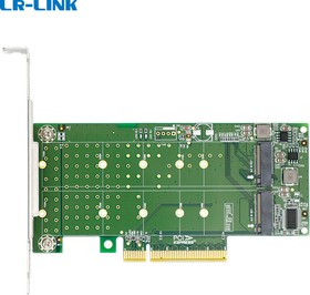 Фото 1/5 LRNV95N8, LR-Link PCIe x8 to 2-Port M.2 NVMe Adapter, Адаптер для SSD