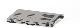 Фото 1/3 FMS006-2620-0, Memory Card Connectors SIM Card Conn 6pin Top Mnt Push-Push