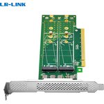 LRNV95NF-L, LR-Link PCIe x16 to 4-Port M.2 NVMe SSD Adapter, Адаптер для SSD