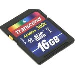 TS16GSDU1, Флеш карта SD 16GB Transcend SDHC Class 10 UHS-1 Premium