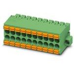 1790315, Pluggable Terminal Blocks 4 Pos 3.5mm Dbl Row Plug 24-16AWG Spring