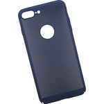 Защитная крышка "LP" для iPhone 8 Plus "Сетка" Soft Touch (темно-синяя) европакет