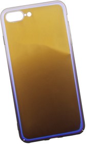 Защитная крышка "LP" для iPhone 8 Plus/7 Plus "Градиент" (прозрачная с фиолетовым/европакет)