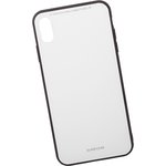 Защитная крышка "LP" для iPhone Xs Max "Glass Case" (белое стекло/коробка)