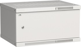 Фото 1/3 Шкаф коммутационный ITK Linea WE (LWE3-06U64-MF) настенный 6U 600x450мм пер.дв.металл 50кг серый 400мм 200град. 320мм IP20 сталь