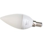 Светодиодная лампа B35 4W E14 3000K 300лм теплый белый свет матовая 4606400615842
