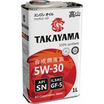605042, Масло моторное Takayama SAE 5W-30 ILSAC GF-5, API SN 1л ...