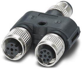 1054341, Circular Metric Connectors M12 Y-Plug Connect Int. output PSR
