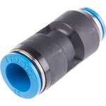 QS-1/2-10, QS Series Straight Threaded Adaptor, R 1/2 Male to Push In 10 mm ...