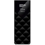 SP032GBUF3B03V1K, Флеш накопитель 32Gb Silicon Power Blaze B03, USB 3.2, Черный