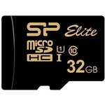 Флеш карта microSD 32GB Silicon Power Elite Gold microSDHC Class 10 UHS-I U1 ...