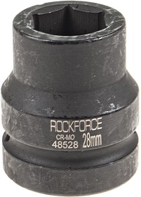 RF-48528, Головка торцевая 1" 28мм ударная L=60мм ROCKFORCE