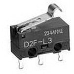 D2F-L3, Переключатель микропереключатель, SPDT, 3A/125VAC, 2A/30VDC