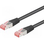 93787, Patch cord; S/FTP; 6a; stranded; Cu; LSZH; black; 3m; 27AWG