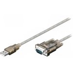 68875, Конвертор USB-RS232: D-Sub 9pin вилка, вилка USB A: 1,5м
