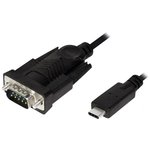 AU0051, Адаптер USB-RS232; USB 1.1,USB 2.0; 1,2м; черный