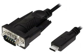 Фото 1/2 AU0051, Адаптер USB-RS232; USB 1.1,USB 2.0; 1,2м; черный