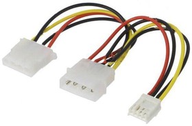 Фото 1/2 AK-CA-14, Кабель: питающий, mini Molex "мама", Molex "папа", Molex "мама