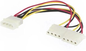 Фото 1/2 CAB-DC1, Разветвитель: Molex "папа", Molex "мама" x2: 0,2м