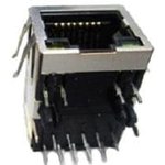ARJC02-111006K, Modular Connectors / Ethernet Connectors CONN MAGJACK 1PORT 100 ...